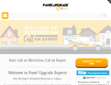 Tablet Screenshot of panelupgradeexperts.com